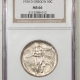 New Certified Coins 1921 PILGRIM COMMEMORATIVE HALF DOLLAR – NGC MS-64 BLAST WHITE!