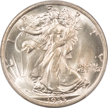 New Certified Coins 1935 WALKING LIBERTY HALF DOLLAR – PCGS MS-64 FRESH, WHITE & PREMIUM QUALITY!