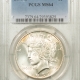 New Certified Coins 1934-S PEACE DOLLAR – PCGS MS-63+ FRESH WHITE, LUSTROUS & WELL-STRUCK, KEY-DATE
