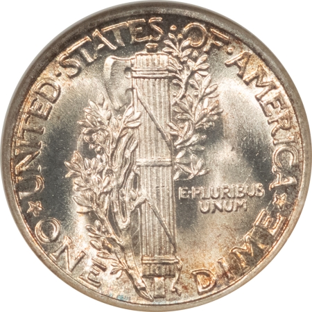 Dimes 1937 MERCURY DIME ANACS MS-65 FSB, SMALL WHITE HOLDER, PQ+++
