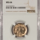 Buffalo Nickels 1938-D BUFFALO NICKEL – NGC MS-66