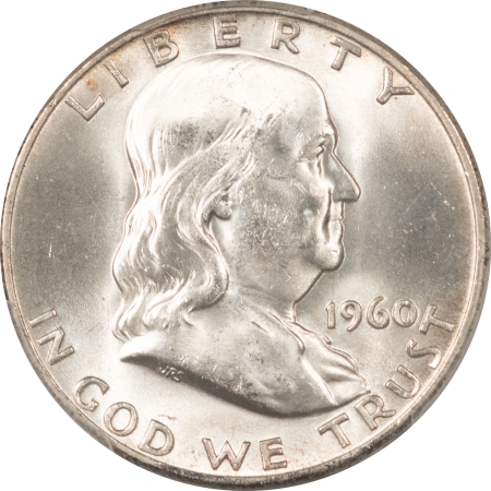 Franklin Halves 1960-D FRANKLIN HALF DOLLAR – PCGS MS-64 WHITE!