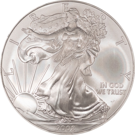 American Silver Eagles 2008 $1 AMERICAN SILVER EAGLE 1 OZ, EARLY RELEASE – NGC MS-69