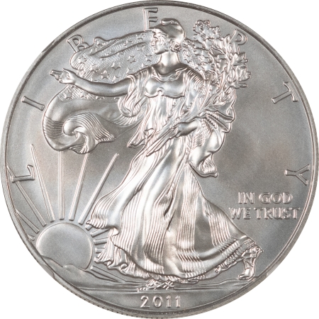 American Silver Eagles 2011-W AMERICAN SILVER EAGLE, 25TH ANNIVERSARY – NGC MS-69