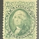 U.S. Stamps SCOTT #71 30c ORANGE, USED, NEARLY VF & WELL CENTERED FOR ISSUE, CAT $210-SOUND!