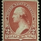U.S. Stamps SCOTT #210 2c RED-BROWN PAIR, MOG-NH, AVG CENTERING, CATALOG $270