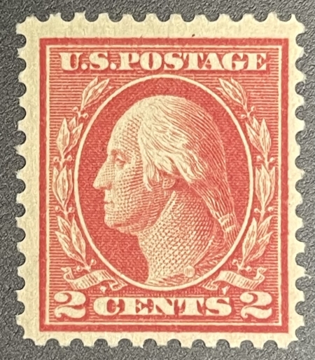U.S. Stamps SCOTT #461 2c PALE CARMINE RED, WMK 190, MOG, FINE+, CAT $150, SCARCE!