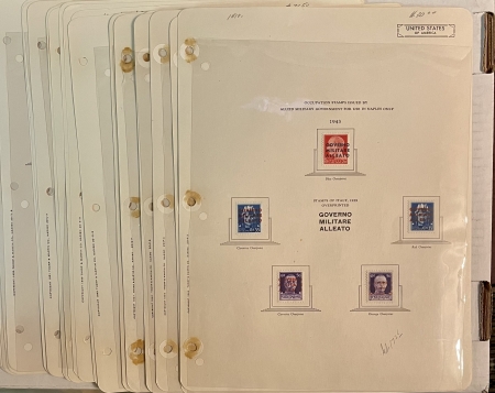 U.S. Stamps U.S. MILITARY WW II OCCUPATION IN EUROPE STAMPS, 199 DIFF, MOG ON PGS-CAT $1000+