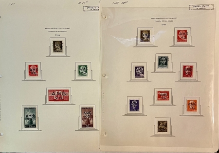 U.S. Stamps U.S. MILITARY WW II OCCUPATION IN EUROPE STAMPS, 199 DIFF, MOG ON PGS-CAT $1000+