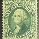 U.S. Stamps SCOTT #63 1c BLUE, USED & VF, VERY LIGHT CANCEL, CAT $45
