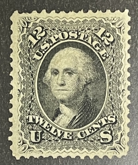 U.S. Stamps SCOTT #69 12c BLACK, UNUSED & VF, A BEAUTIFUL & SCARCE CLASSIC STAMP-CAT $675
