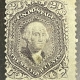 U.S. Stamps SCOTT #69 12c BLACK, USED W/ LIGHT CORNER CREASE, CENTERED & APPEARS VF, CAT $95