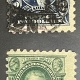 U.S. Stamps SCOTT #487/488 2c CARMINE HORIZONTAL COIL PAIRS (2), 487-MOGNH, 488-MDOG-CAT $73