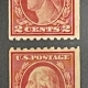 U.S. Stamps SCOTT #479-480, $2 BLUE & $5 GREEN, USED W/ VG CENTERING, 100% SOUND, CAT $75