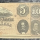 Small Federal Reserve Notes 1929 FEDERAL RESERVE NOTE BROWN SEAL 5 PIECE TYPE SET, $5, $10, $20, $50 & $100