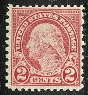 U.S. Stamps SCOTT #579, 2c CARMINE, PERF 11 x 10, MOG, abt VF W/ FRESH COLOR, CAT $70