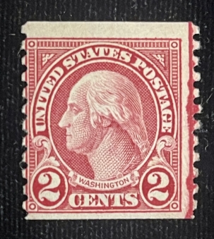 U.S. Stamps SCOTT #599a 2c CARMINE, TYPE II, MOG-NH, AVG CENTERING, FRESH COLOR, CAT $240