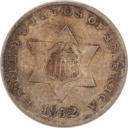 New Store Items 1852 THREE CENT SILVER – HIGH GRADE CIRCULATED EXAMPLE WITH LUSTER!