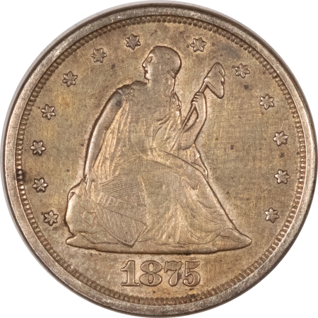 New Store Items 1875-S TWENTY CENTS – ABOUT UNCIRCULATED WITH LIGHT OLD CLEANING!