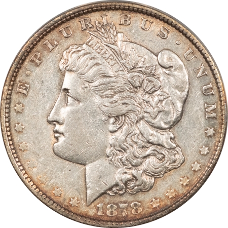 Morgan Dollars 1878 8TF MORGAN DOLLAR VAM-14.10 – ANACS AU-50 CRACKED HOLDER