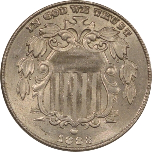 U.S. Uncertified Coins 1883 SHIELD NICKEL, UNCIRCULATED