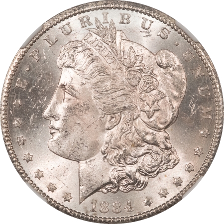 Morgan Dollars 1884-CC MORGAN DOLLAR – NGC UNCIRCULATED, DON EVERHART HAND SINGED LABEL!