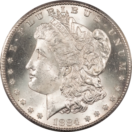 Morgan Dollars 1884-CC MORGAN DOLLAR – PCGS MS-64, FROSTY & PREMIUM QUALITY!