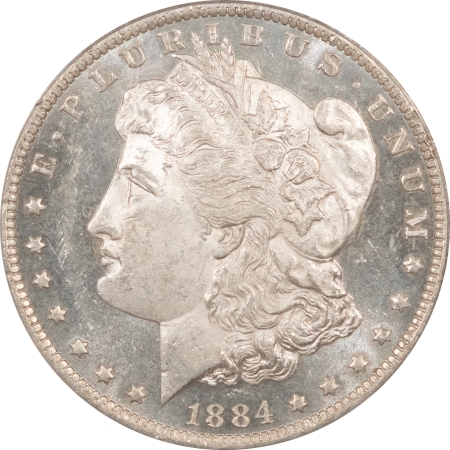 Morgan Dollars 1884-O MORGAN DOLLAR – ANACS MS-62 CAMEO DMPL DEEP!