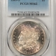 New Store Items 1889-S MORGAN DOLLAR – NGC MS-62, PRETTY, REVERSE IS DEEP MIRROR PROOFLIKE