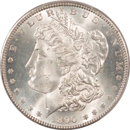 Morgan Dollars 1890-S MORGAN DOLLAR – PCGS MS-64 LOOKS 65! PREMIUM QUALITY!