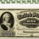 Large U.S. Notes 1923 $1 RED SEAL UNITED STATES NOTE, FR-40, PMG CH UNC-64 EPQ; FRESH & PRETTY!