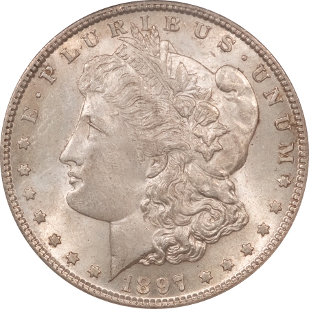 Morgan Dollars 1897-S MORGAN DOLLAR – NGC MS-61