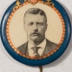 Post-1920 1904 TEDDY ROOSEVELT JUGATE BUTTON, 2 1/8″ W/ BACKPAPER, SCARCE/GRAPHIC, NR-MINT