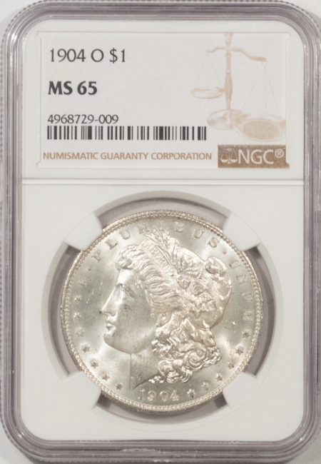Morgan Dollars 1904-O MORGAN DOLLAR – NGC MS-65
