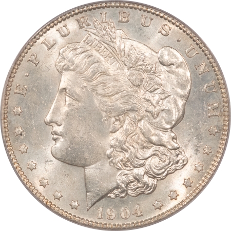 Morgan Dollars 1904-S MORGAN DOLLAR – PCGS MS-63, FRESH & ORIGINAL!