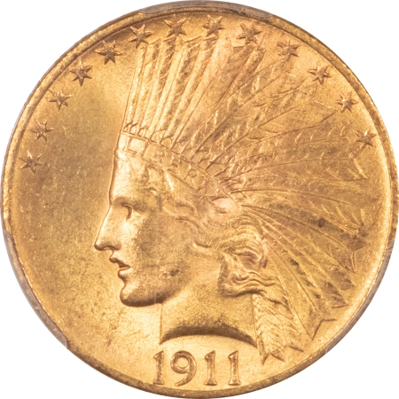 $10 1911 $10 INDIAN GOLD – PCGS MS-64