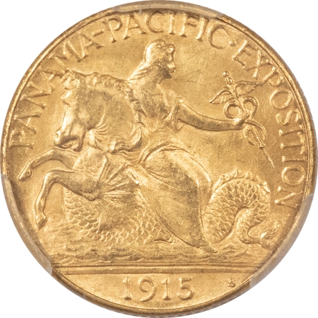 New Store Items 1915-S $2.50 PAN-PAC GOLD COMMEMORATIVE – PCGS MS-64, PREMIUM QUALITY!