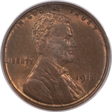 Lincoln Cents (Wheat) 1916 LINCOLN CENT – PCGS MS-64 RB