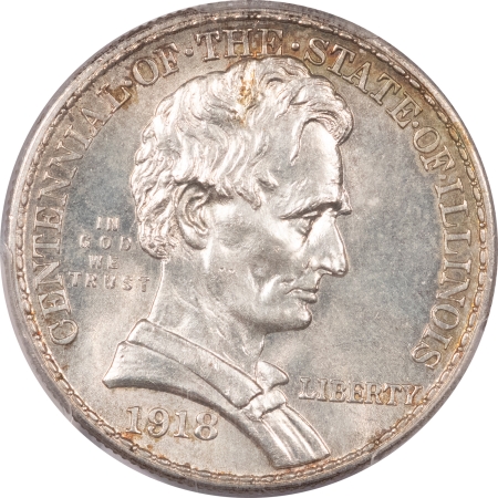 CAC Approved Coins 1918 LINCOLN COMMEMORATIVE HALF DOLLAR – PCGS MS-64, PRETTY, PQ & CAC APPROVED!