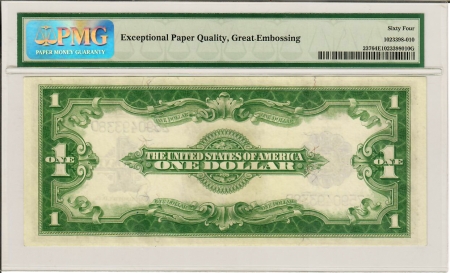 Large Silver Certificates 1923 $1 SILVER CERTIFICATE, FR-237, PMG CHOICE UNC 64 EPQ-LOOKS GEM TO US!