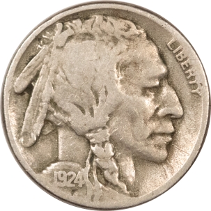 New Store Items 1924-S BUFFALO NICKEL, PLEASING CIRCULATED EXAMPLE!