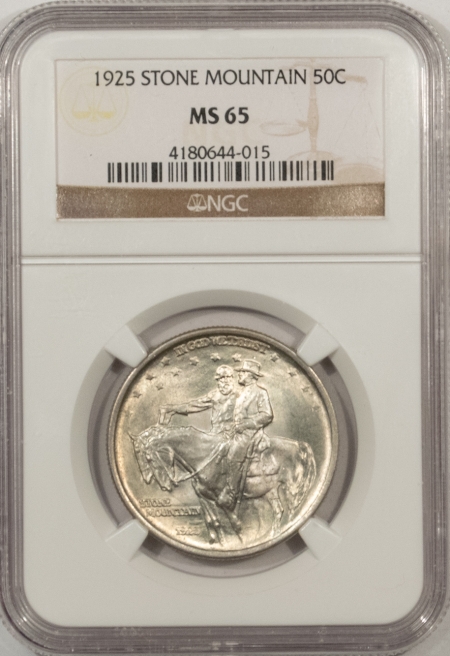 New Certified Coins 1925 STONE MOUNTAIN COMMEMORATIVE HALF DOLLAR – NGC MS-65 FRESH & PQ!
