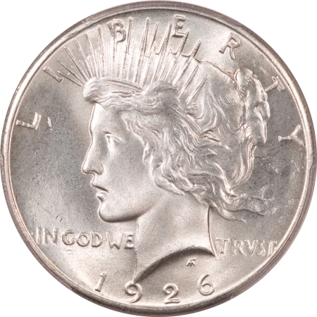 New Certified Coins 1926 PEACE DOLLAR – PCGS MS-65+ MARK-FREE GEM!