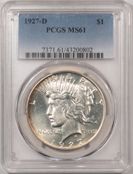 New Certified Coins 1927-D PEACE DOLLAR – PCGS MS-61