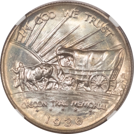 New Certified Coins 1936 OREGON TRAIL COMMEMORATIVE HALF DOLLAR – NGC MS-66 FLASHY, PREMIUM QUALITY!