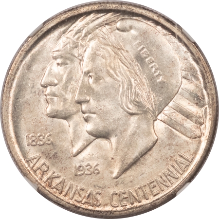 New Certified Coins 1936-D ARKANSAS COMMEMORATIVE HALF DOLLAR – NGC MS-65 FRESH GEM!