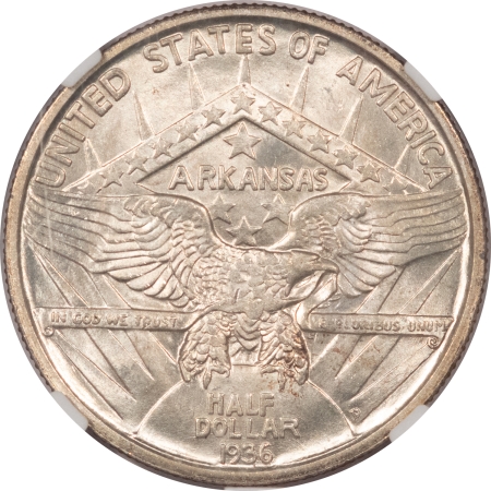 New Certified Coins 1936-D ARKANSAS COMMEMORATIVE HALF DOLLAR – NGC MS-65 FRESH GEM!