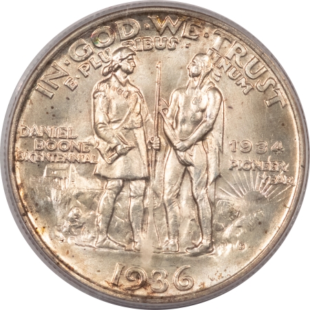 New Certified Coins 1936-D BOONE COMMEMORATIVE HALF DOLLAR – PCGS MS-65 FRESH LUSTROUS GEM!