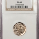 Buffalo Nickels 1938-D BUFFALO NICKEL – NGC MS-66, PRETTY & PREMIUM QUALITY!
