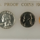 New Store Items 1954 U.S. 5 COIN SILVER PROOF SET, UNTONED CHOICE PROOF, WHITMAN SNAP CASE